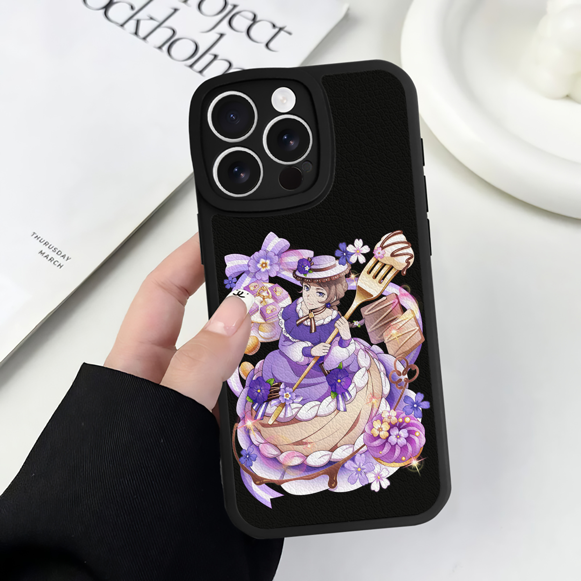 （画像用） 文豪ストレイドッグス Bungo Stray Dogs 【iPhone 16シリーズ対応】シリコンスマホケース（レザー調） 材質：シリコン